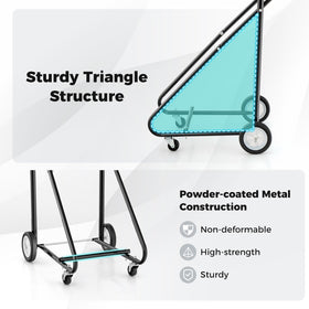 ERGOMASTER powder-coated frame detail for rust-resistant durability