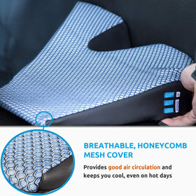 Ergonomic Innovations closeup of memory foam texture for adaptive support