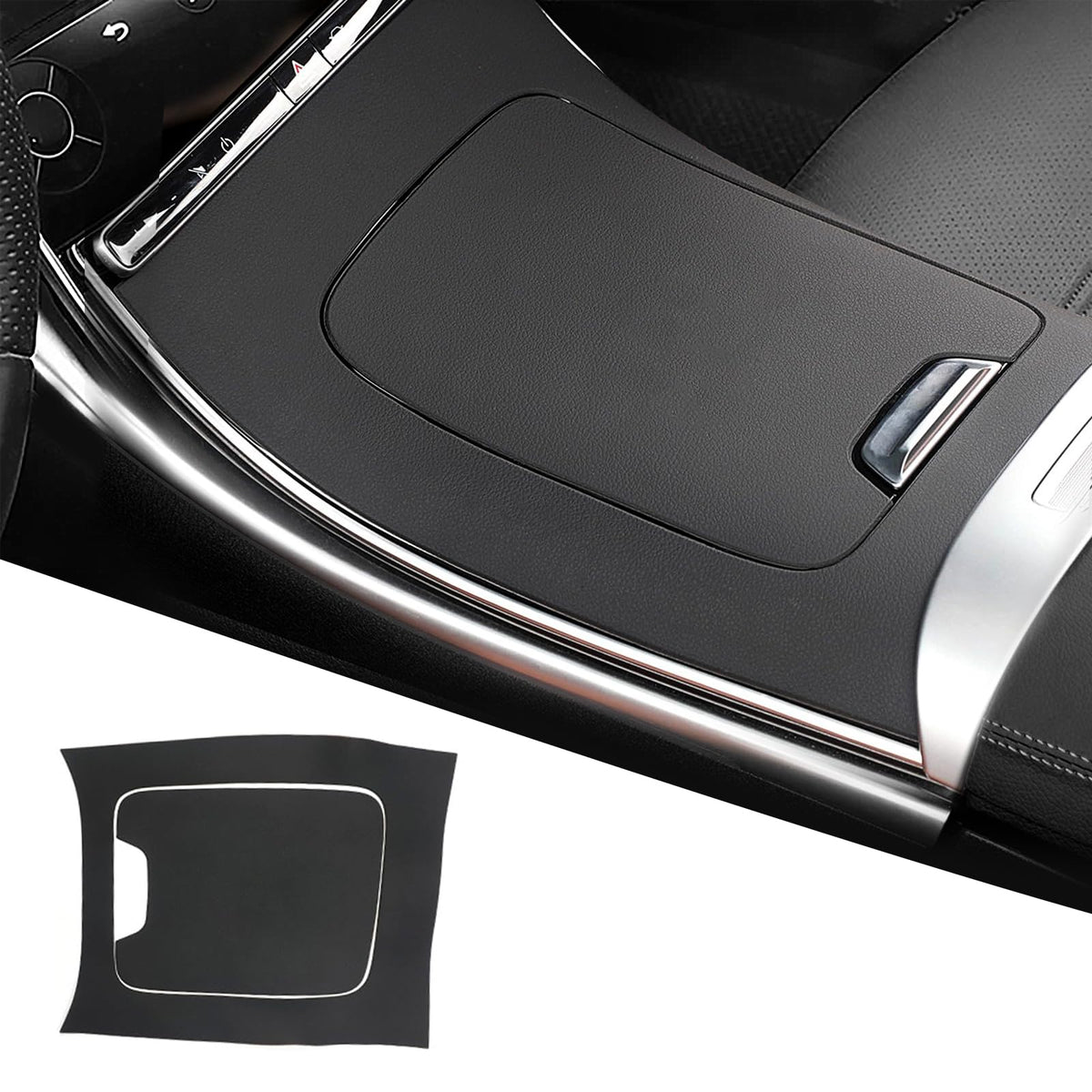 Erivis front view of console sticker fitting seamlessly and improving appearance