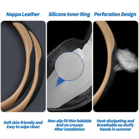 Erivis cover installed on Lexus steering wheel showing improved grip and appearance