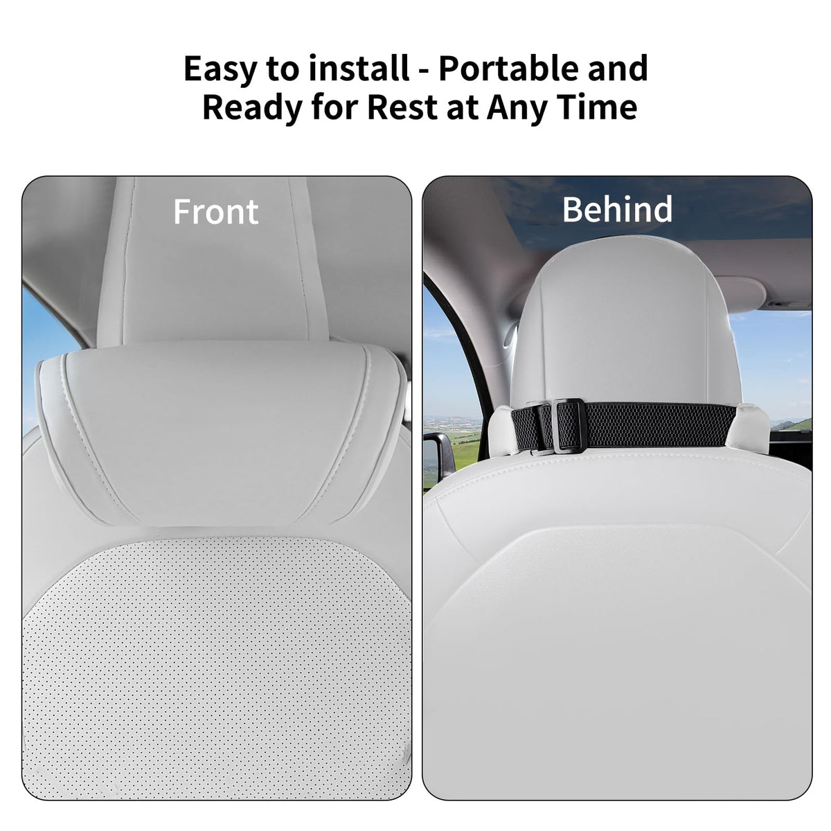 Erivis installed in Tesla interior during road trip offering relaxed travel