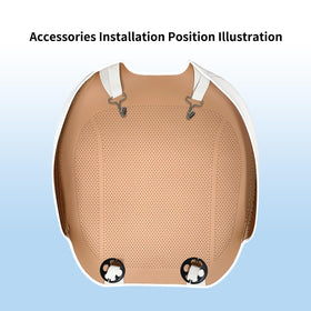 Erivis scale comparison next to hand to show seat cover sizing