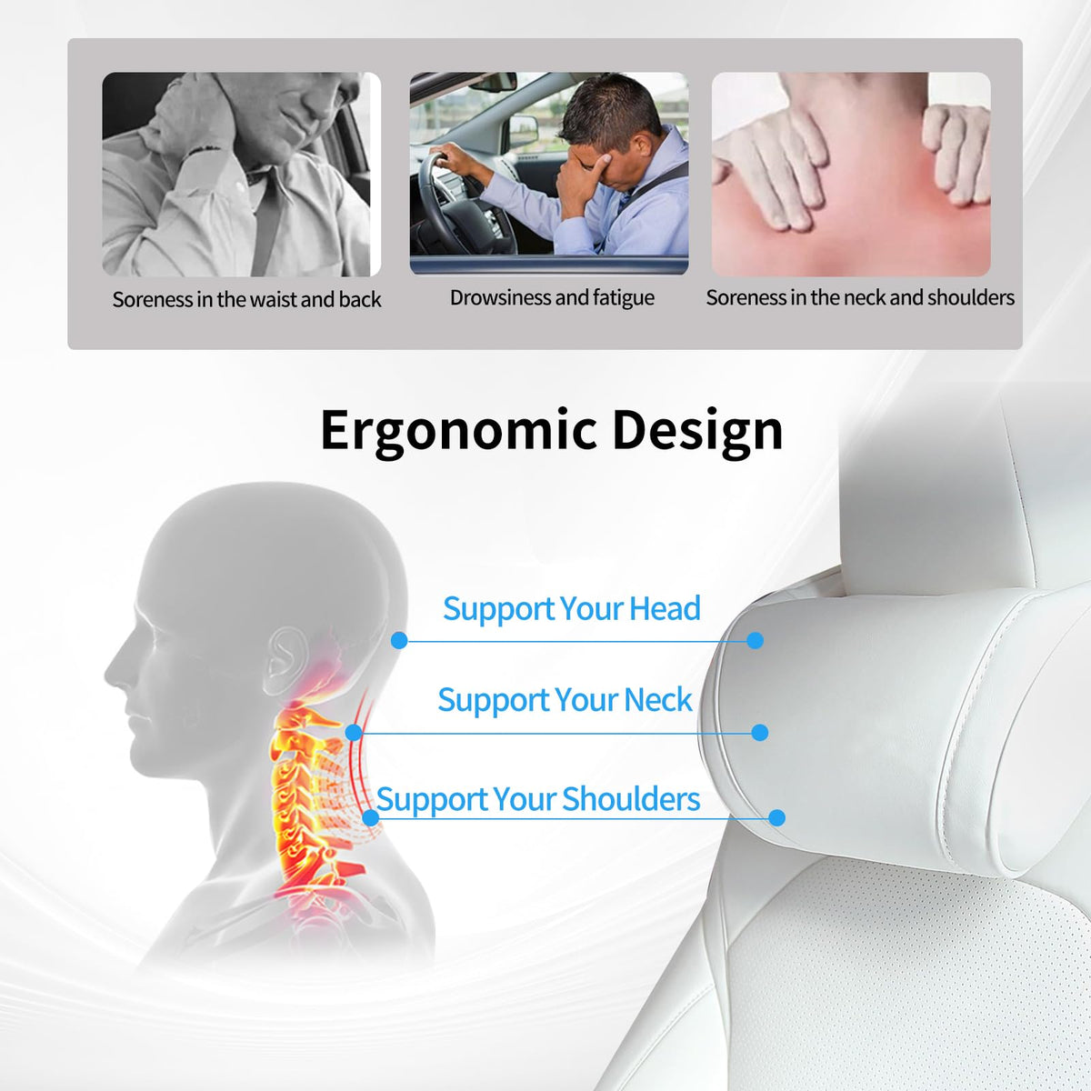 Erivis side profile highlighting ergonomic curve that reduces pressure