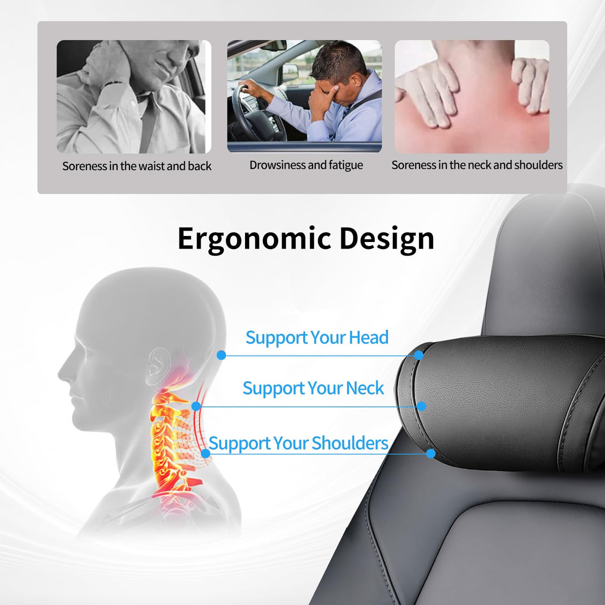 Erivis strap and hidden zipper detail demonstrating secure fit and seat protection