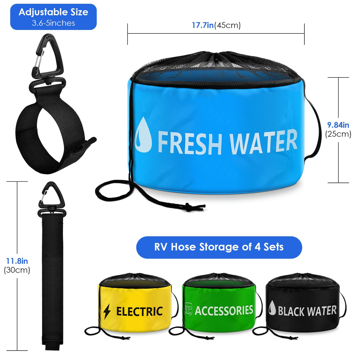 ERKOON interior view of waterproof lined bag showing protection and easy cleaning