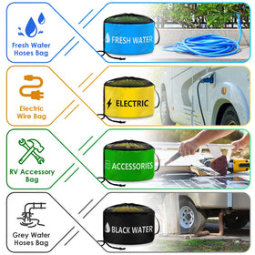 ERKOON blue bag with fresh water hose keeping potable line clean and separated