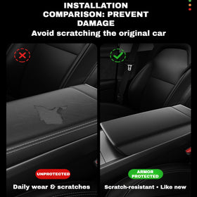 ernica installed in Tesla interior showing sleek protection benefit