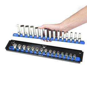 Ernst Manufacturing tray shown inside a tool drawer with sockets organized for quick access and space saving