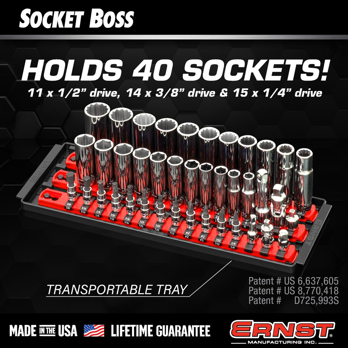 Ernst Manufacturing rail close-up highlighting molded end stops and mounting detail