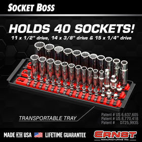 Ernst Manufacturing rail close-up highlighting molded end stops and mounting detail