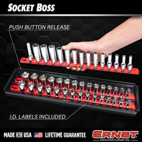 Ernst Manufacturing twist-lock clip detail demonstrating secure socket retention