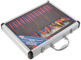 ES terminal adapters closeup showing variety of sizes to match vehicle pins