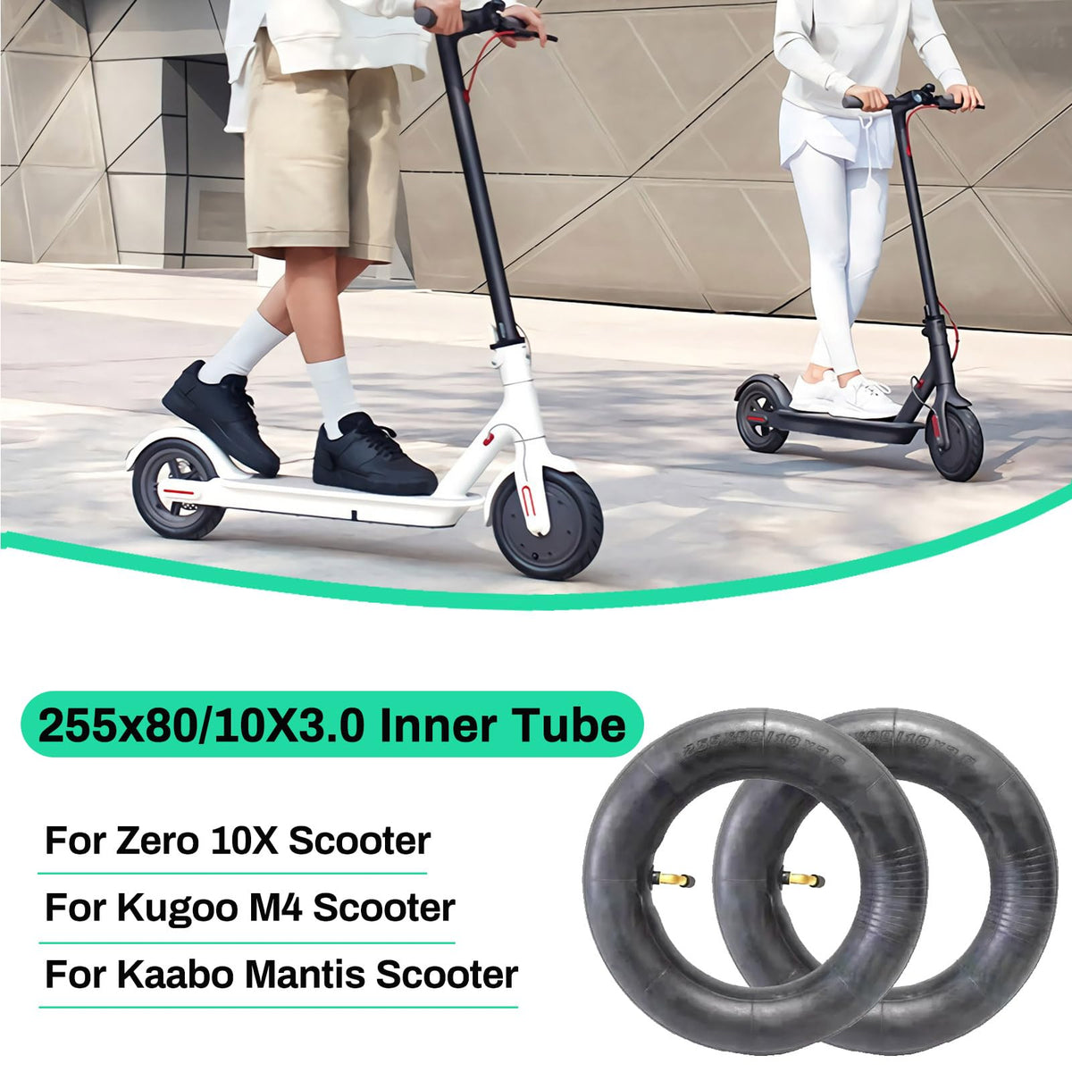 ESCKW inner tube installed on Kugoo M4 Pro wheel for secure fit