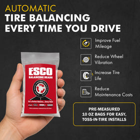 ESCO single 10 oz bag close-up showing sealed pack for easy installation