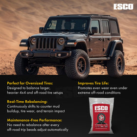 ESCO on a truck on road showing smoother ride and improved tire life