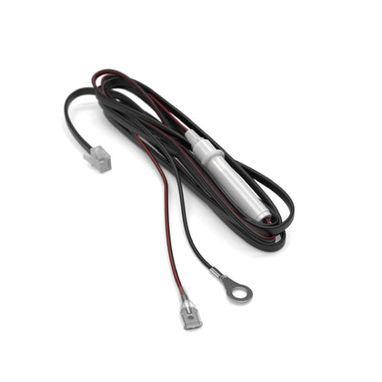 Escort direct wire front connector view showing clean dash installation benefit