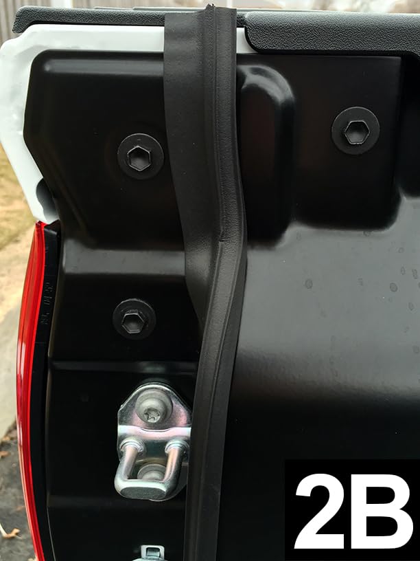 ESI tailgate seal adhesive tape detail showing 3M ST1200 for strong bond