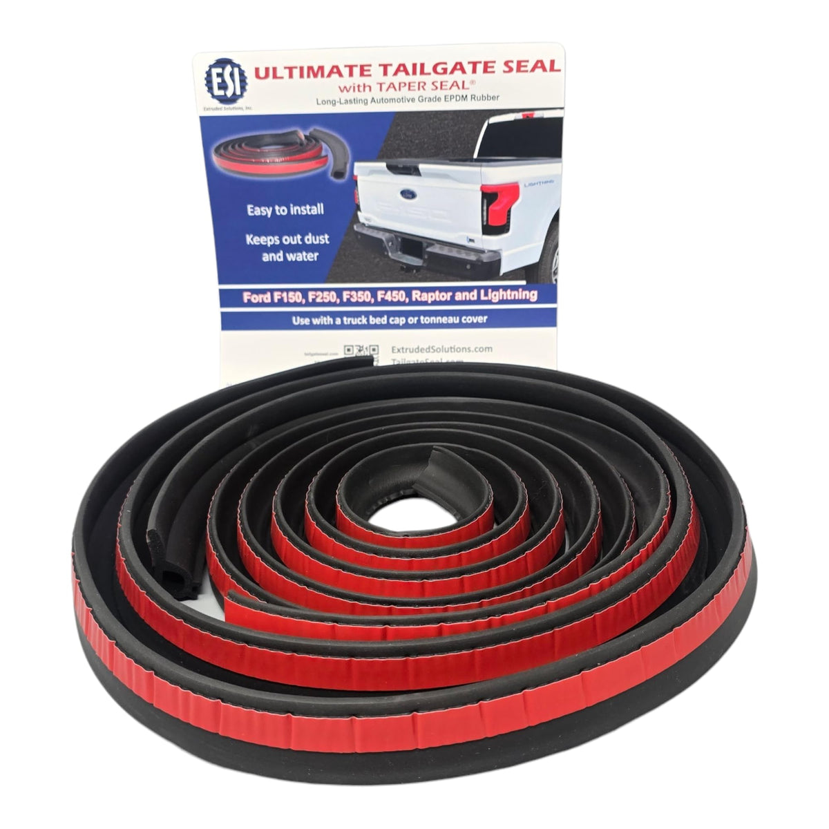 ESI EPDM profile close-up showing flexible taper seal for durable fit