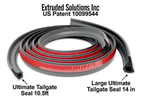 ESI tailgate seal close-up of EPDM texture demonstrating weather resistance