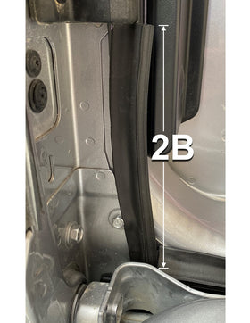 ESI bottom view showing seal compressed against tailgate to block water and dust