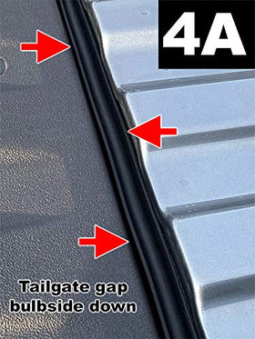 ESI tailgate seal packaging and instructions ready for correct installation