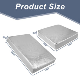 ESMING cutaway of memory foam core demonstrating thermal and noise buffering benefits