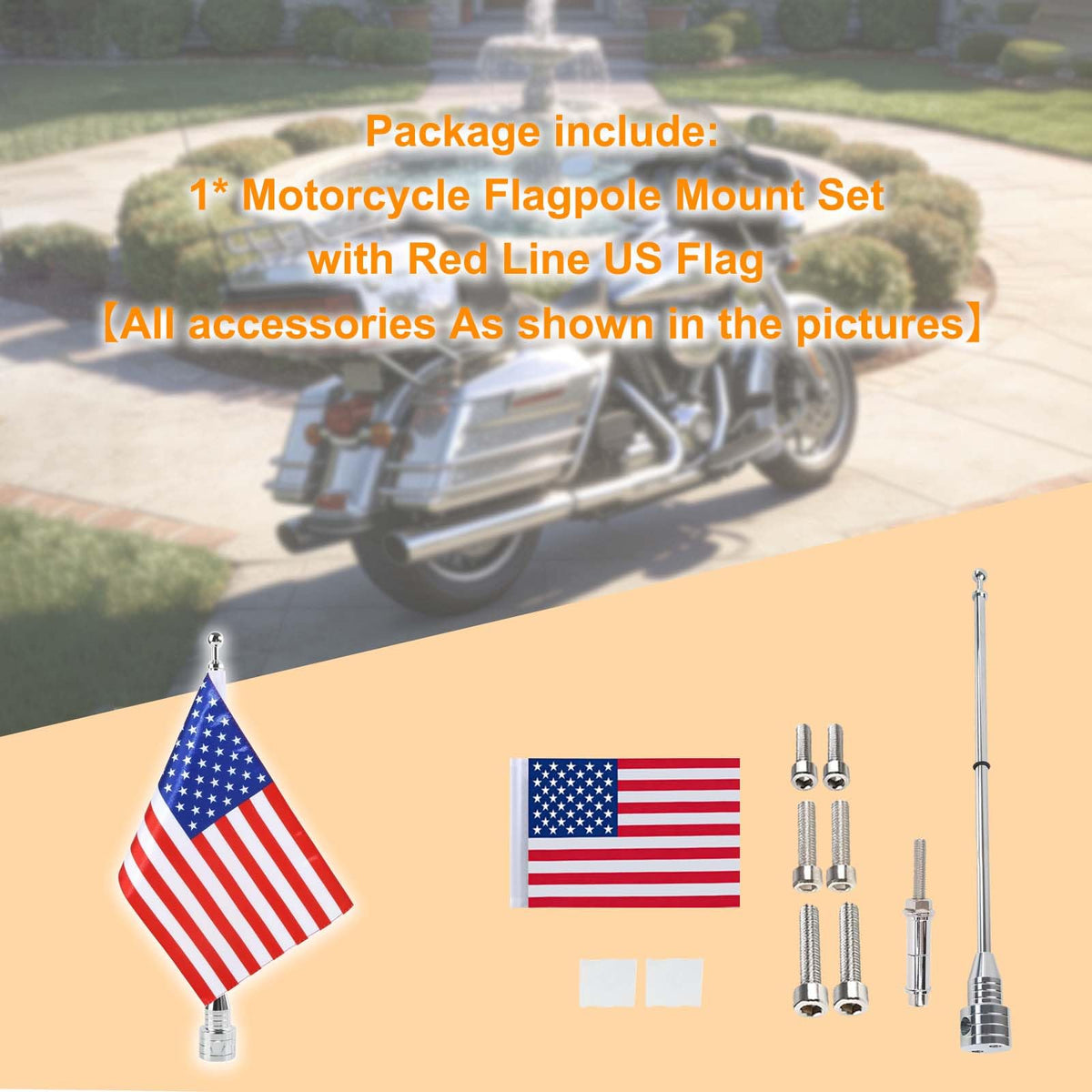 Espear kit laid out with hardware showing all parts included for fast setup