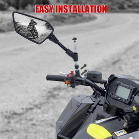 Esploratori side profile of swivel rod showing quick-adjust benefit