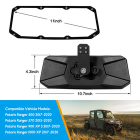 Esploratori mirror next to hand showing compact size and ergonomic fit