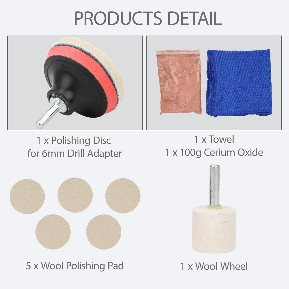 Espusta foam polishing disk top view for smooth finishing and clarity