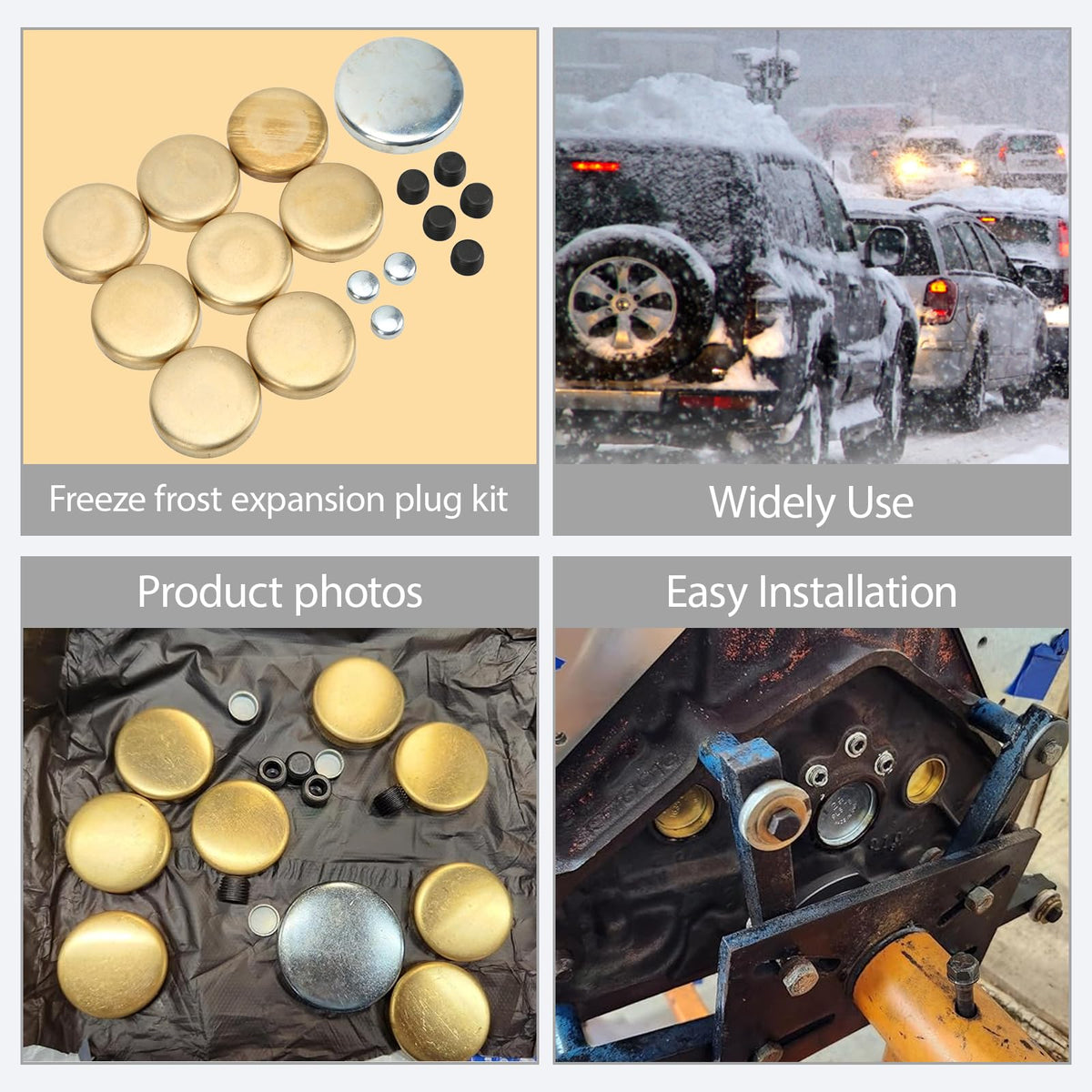 Espusta plugs laid out with screws illustrating complete kit contents