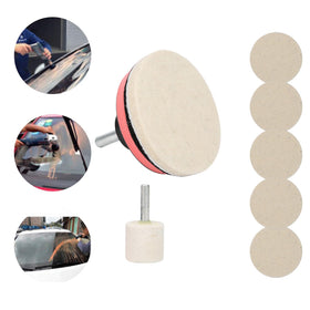 Espusta polish kit in use on windshield improving visibility while working