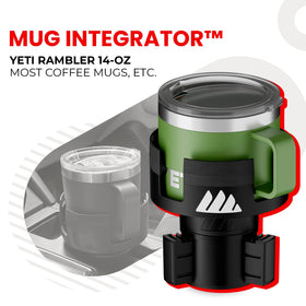ESSENTIALLY ENGINEERED expanded base detail demonstrating three-ring stability in cup holders
