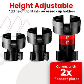 ESSENTIALLY ENGINEERED action shot of twist-to-fit installation keeping mug secure