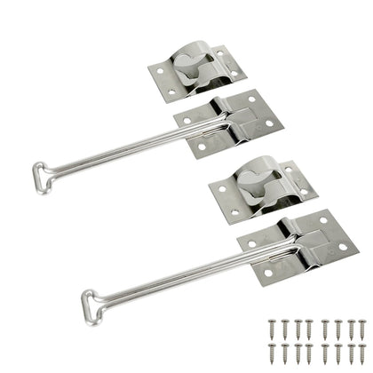 ESUDNT front view of two 6-inch T-style latches showing complete kit benefit