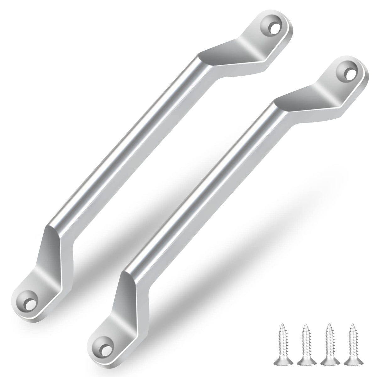 ESUDNT front view handle showing polished stainless and modern look, enhances curb appeal