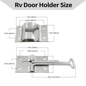 ESUDNT side profile of T-style arm engaged showing stable door retention
