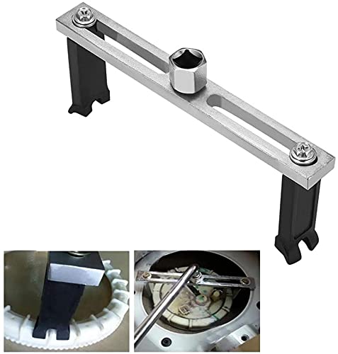 Esweny wrench in use on tank cover to prevent plastic damage