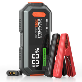 ETENWOLF front view showing compact jump starter for quick roadside power