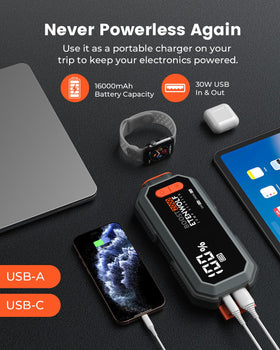ETENWOLF held in hand to show compact size and easy portability