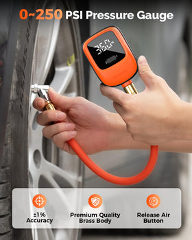 ETENWOLF T600 flexible rubber hose detail for comfortable attachment and durability