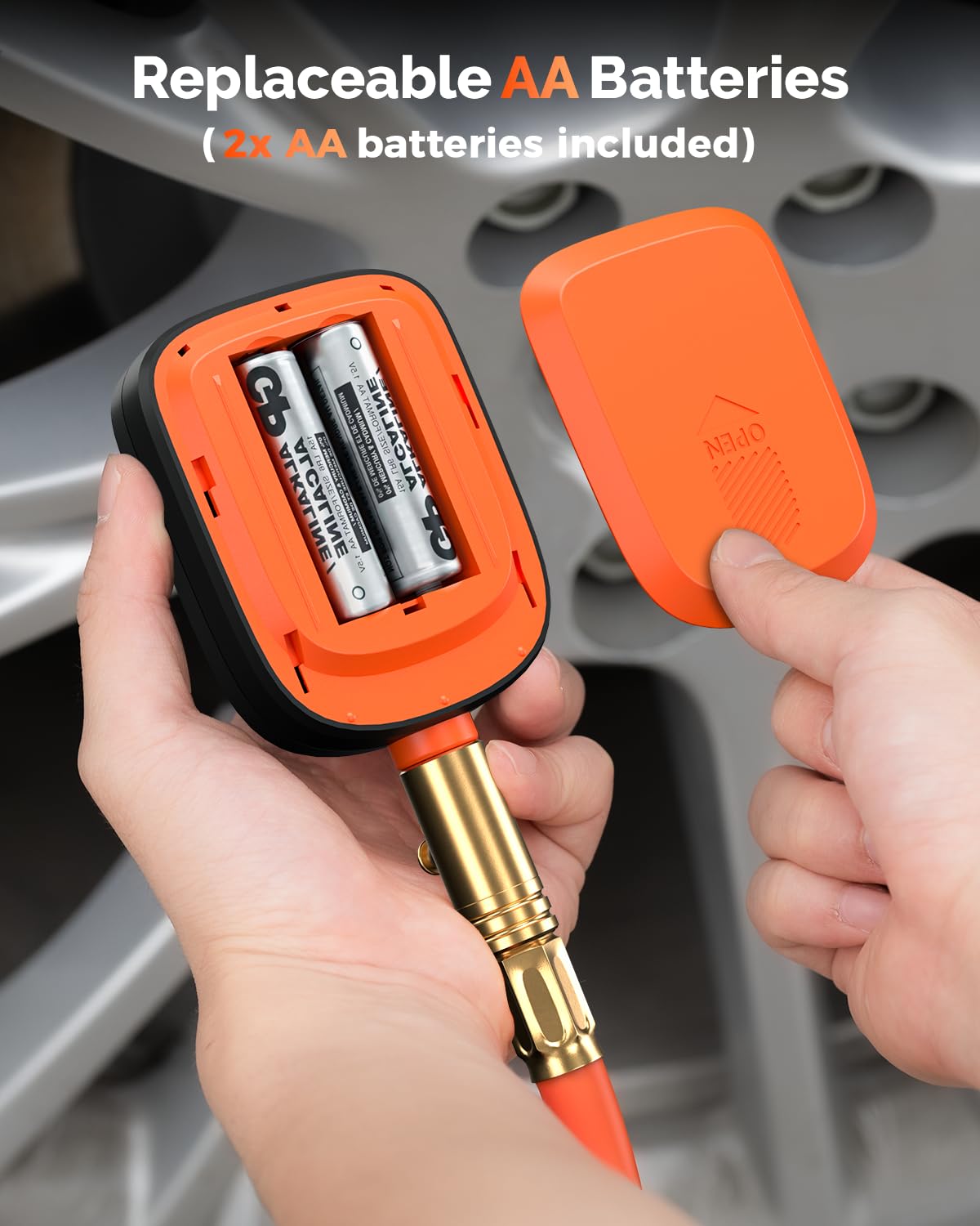 ETENWOLF T600 next to a ruler illustrating scale and 250 PSI measurement range
