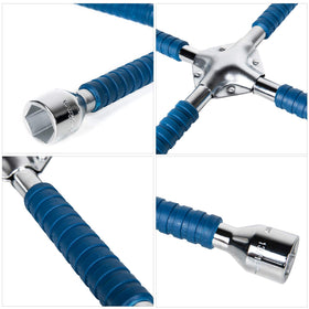 ETERNA detailed view of four socket sizes showing fit options and corrosion-resistant chrome