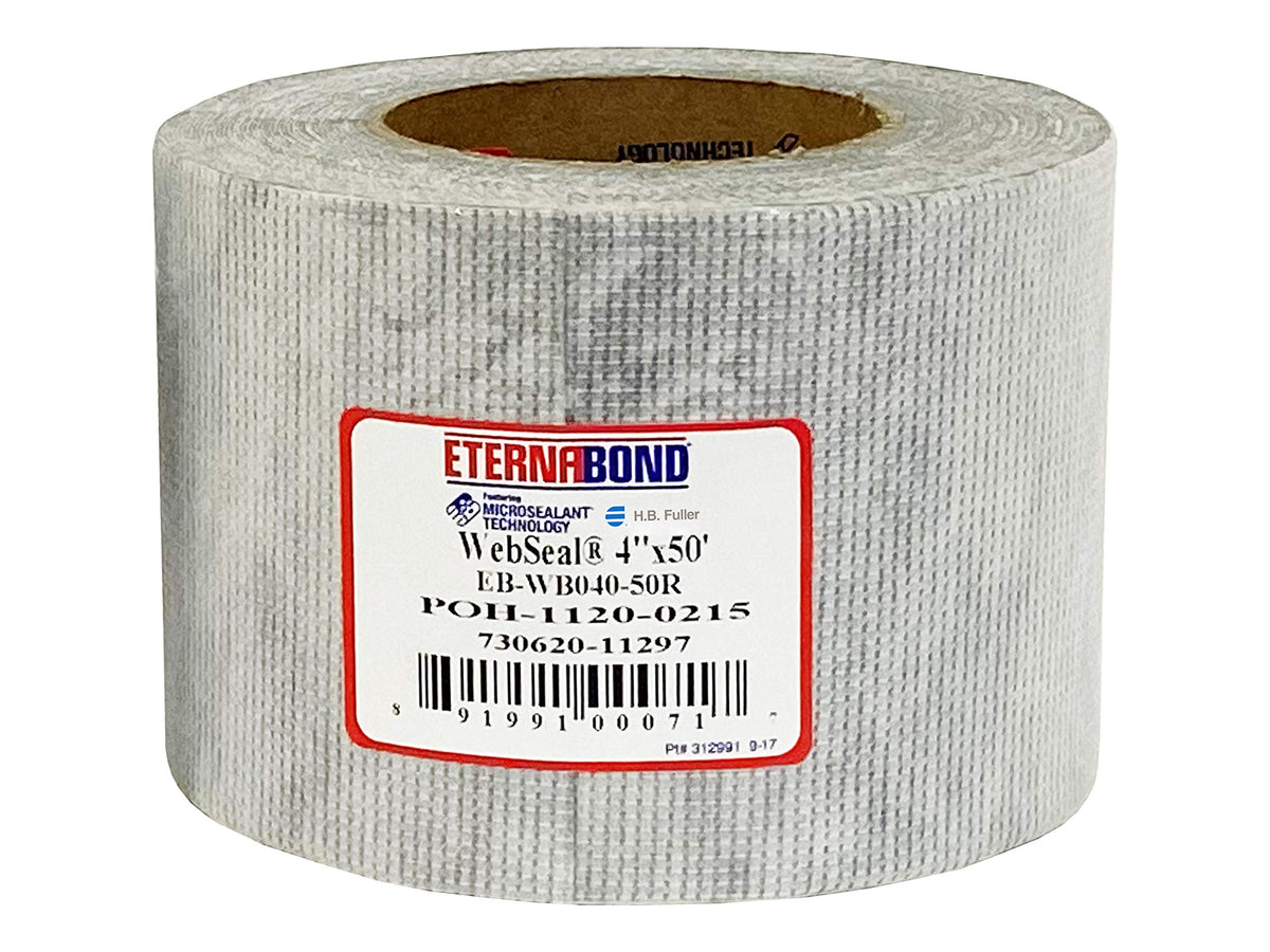 EternaBond WebSeal front packaging showing roll and label, ensures correct product purchase