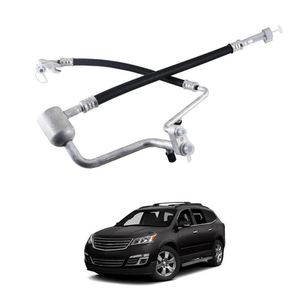 Eterpace front view of A/C suction and discharge hose assembly showing fitment benefits