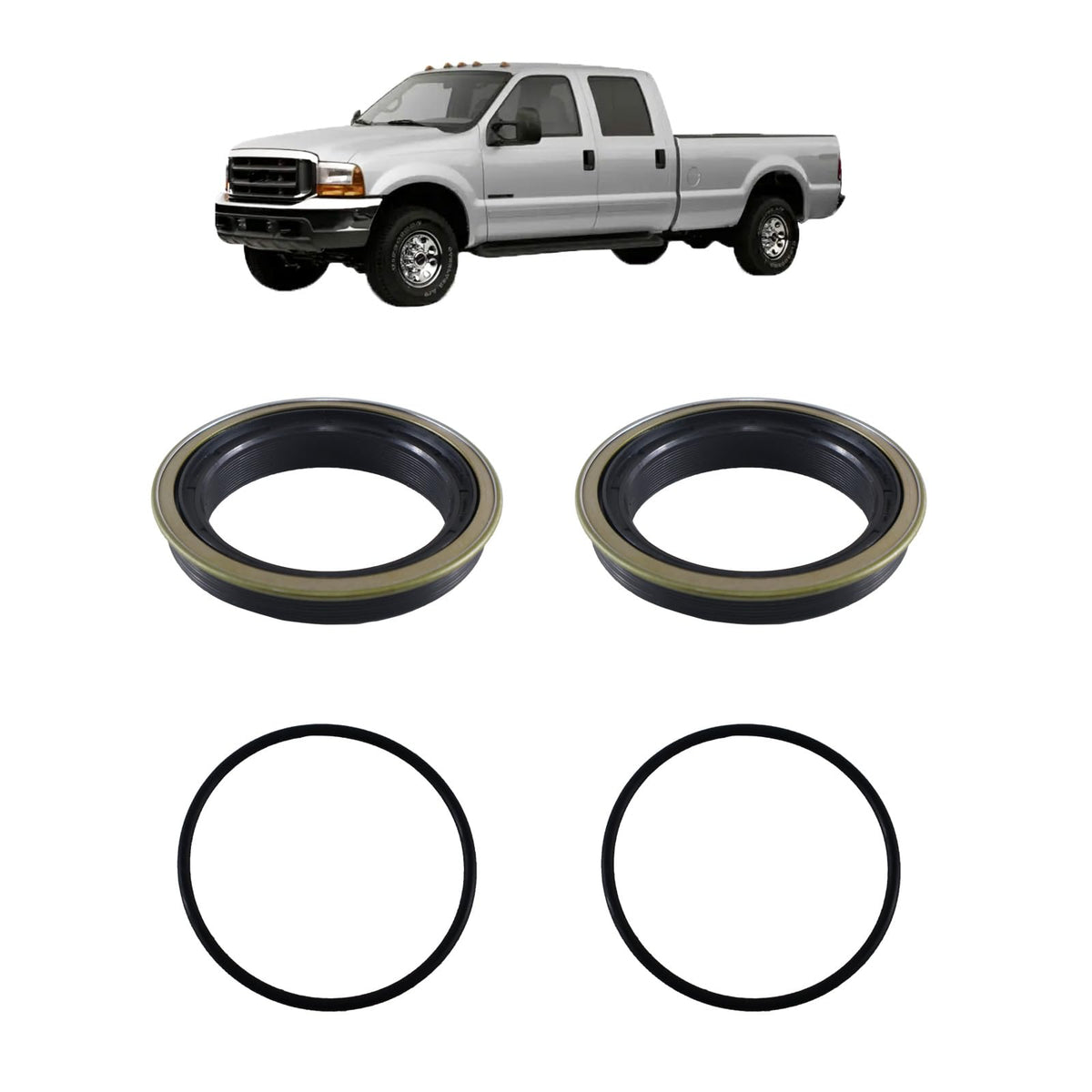 Eterpace front packaging showing rear axle seal kit contents and compatibility benefit