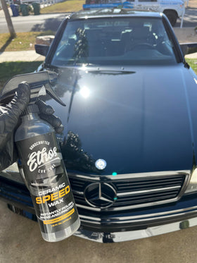 Ethos Handcrafted Car Care close-up of glossy paint texture highlighting slick surface