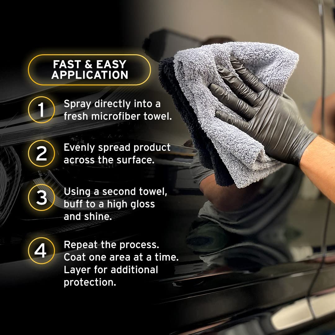 Ethos being wiped with microfiber towel for streak-free shine and smooth finish