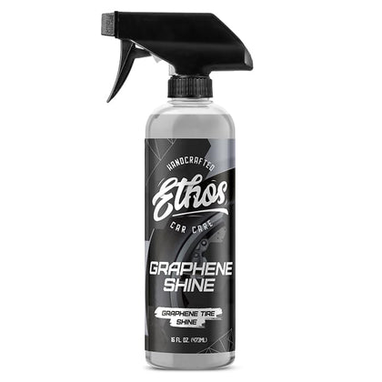 Ethos Handcrafted Car Care front label highlighting product benefits