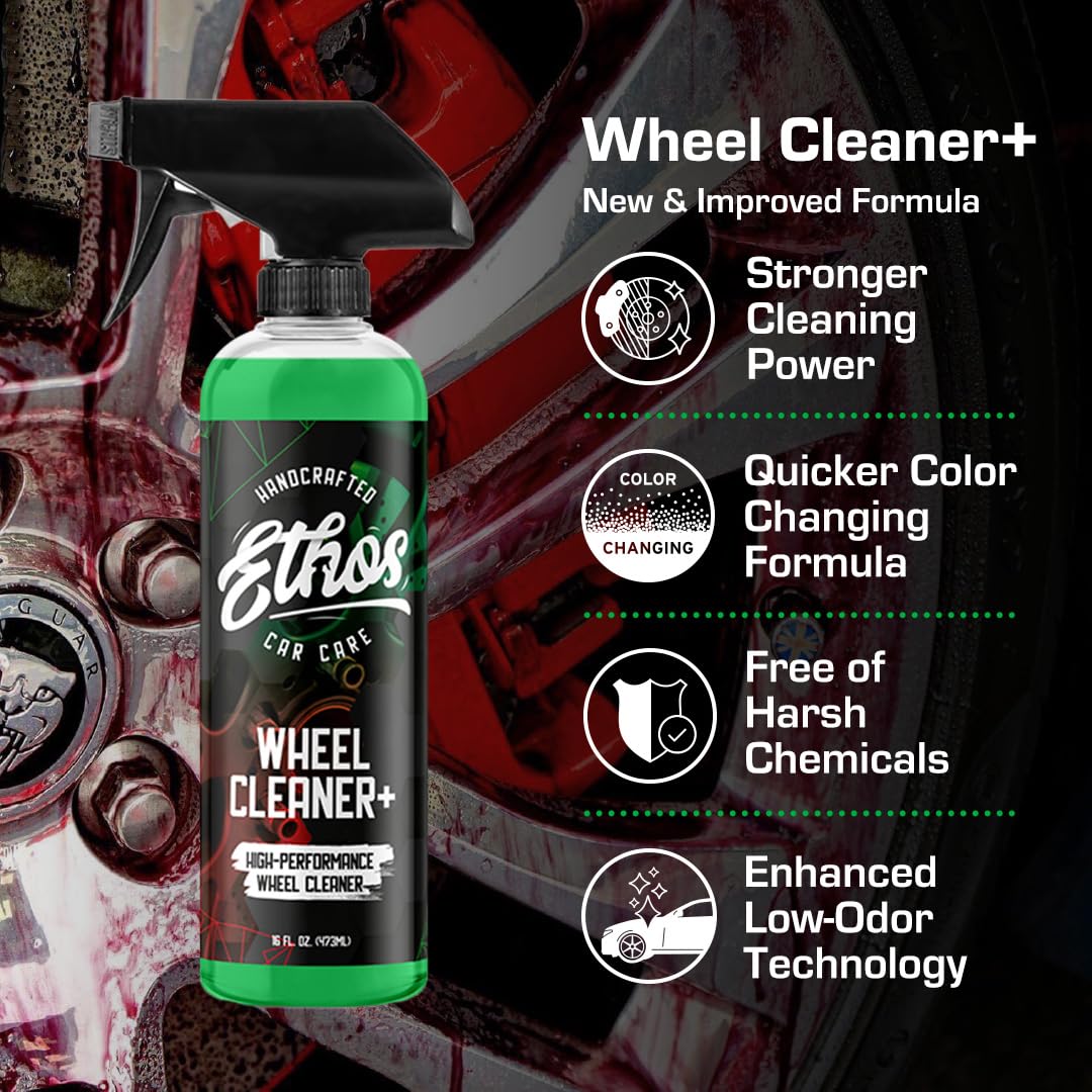 Ethos Handcrafted Car Care close-up of gel texture highlighting cling and coverage benefit